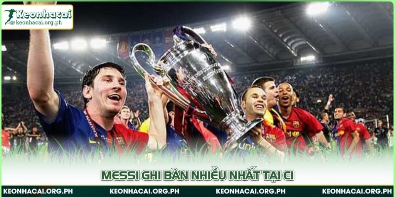 Messi ghi bàn nhiều nhất tại C1 