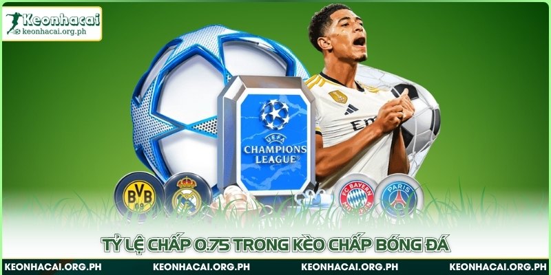 Tỷ lệ chấp 0.75 trong kèo chấp bóng đá
